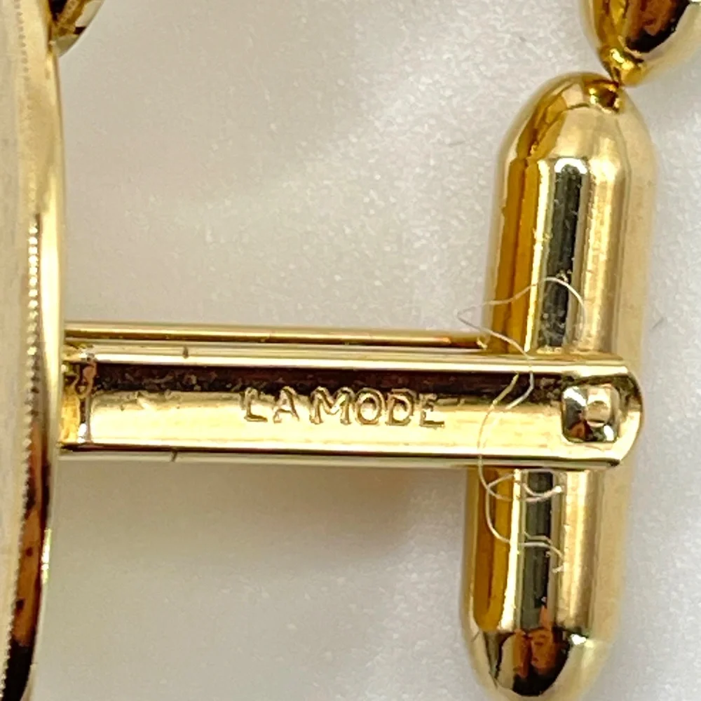 Vintage Signed Lot Tie Bars Cufflinks Hickok Dante LaMode Anson